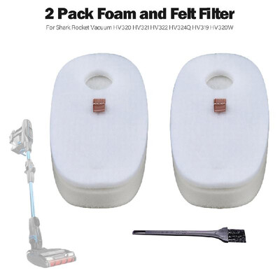4 Pack Vacuum Foam&Felt Filter Set for Shark Rocket Vacuum HV320 HV321 HV322 HV324Q HV319 HV320W
4 Pack Vacuum Foam&Felt Filter Set for Shark Rocket Vacuum HV320 HV321 HV322 HV324Q HV319 HV320W