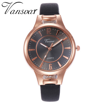 Vansvar Ladies Clock Quartz Wristwatches Reloj Casual Leather Thin Band Hours Watch Fashion Luxury Ladies Woman Watches 533
Vansvar Ladies Clock Quartz Wristwatches Reloj Casual Leather Thin Band Hours Watch Fashion Luxury Ladies Woman Watches 533