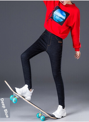 Down trousers women 2018 new thickened slim slim jeans with a high waist&high stretch
Down trousers women 2018 new thickened slim slim jeans with a high waist&high stretch
