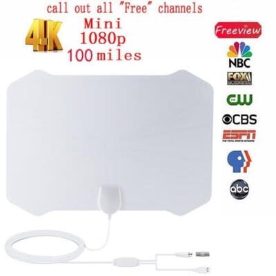 NEW 100 Mile Range Antenna TV Digital HD Skywire 4K Antena Digital Indoor HDTV 1080p
NEW 100 Mile Range Antenna TV Digital HD Skywire 4K Antena Digital Indoor HDTV 1080p