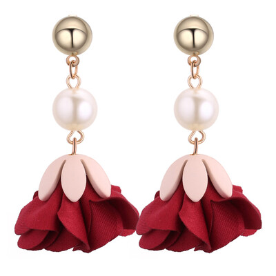 2018 Korean Flowers Fashion Jewelry Simulated Pearl Beads Simple Long Earrings For Women
2018 Korean Flowers Fashion Jewelry Simulated Pearl Beads Simple Long Earrings For Women