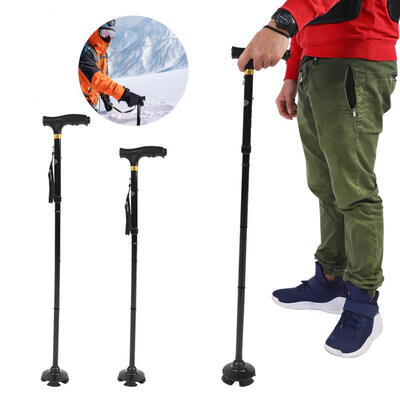 Greensen Aluminum Alloy Telescopic Lightweight Anti-Skid Walking Cane Stick Mini LED Torch
Greensen Aluminum Alloy Telescopic Lightweight Anti-Skid Walking Cane Stick Mini LED Torch