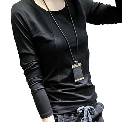 Solid Colors Women T-shirts Long Sleeve Slim O Neck Shirts Female T shirt Tops Polyester Tshirt Harajuku
Solid Colors Women T-shirts Long Sleeve Slim O Neck Shirts Female T shirt Tops Polyester Tshirt Harajuku