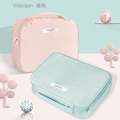 Vilscijon Victorian Korean version of the cosmetic bag multi-function portable travel wash bag large capacity cosmetic storage bag large wipe green 2606
Vilscijon Victorian Korean version of the cosmetic bag multi-function portable travel wash bag large capacity cosmetic storage bag large wipe green 2606