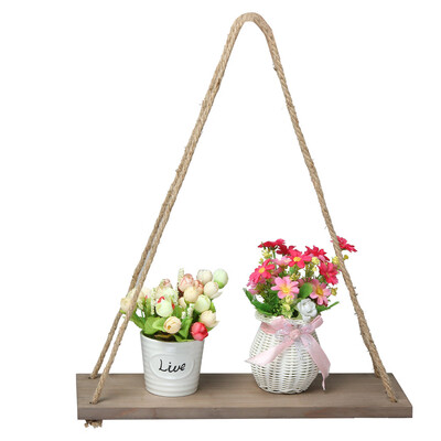 Gobestart 17-Inch Vintage Wood Hanging Swing Rope Floating Shelves Set of 2 Brown
Gobestart 17-Inch Vintage Wood Hanging Swing Rope Floating Shelves Set of 2 Brown