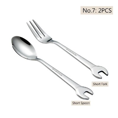304 Stainless Steel Tableware Creative Wrench Shape Fork Spoon Dinner Steak Cutter Spanner Cutlery Fruit Dessert Tea Picnic Flatwa
304 Stainless Steel Tableware Creative Wrench Shape Fork Spoon Dinner Steak Cutter Spanner Cutlery Fruit Dessert Tea Picnic Flatwa