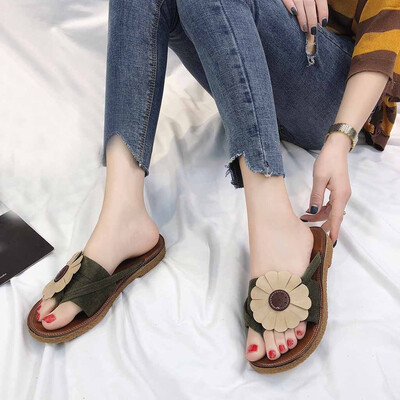 Rose Fashion Women Summer Roman Flowers Slippers Round Toe Flat Retro Beach Slippers
Rose Fashion Women Summer Roman Flowers Slippers Round Toe Flat Retro Beach Slippers