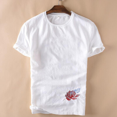 Toponeto Mens Summer New Style Fashion Embroidered Cotton Hemp Short Sleeve Blouse Top
Toponeto Mens Summer New Style Fashion Embroidered Cotton Hemp Short Sleeve Blouse Top