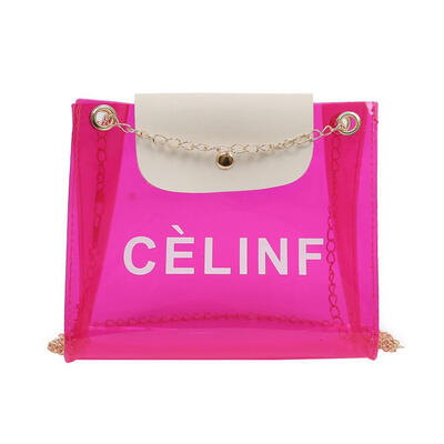 Chain Clear Shoulder Messenger Handbags Women Candy Color Crossbody Bags 
Chain Clear Shoulder Messenger Handbags Women Candy Color Crossbody Bags