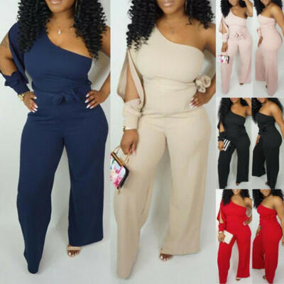 Women One Shoulder Casual Club Party Summer Wide Legs Jumpsuit Romper Long Pants
Women One Shoulder Casual Club Party Summer Wide Legs Jumpsuit Romper Long Pants