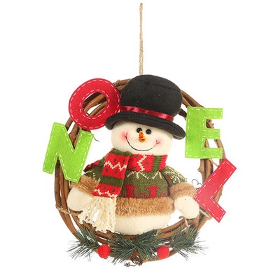 Cartoon Christmas Pendant Decorative Rattan Doll Hanging Wreath Ornaments Santa ClausSnowmanReindeer Christmas Decorations
Cartoon Christmas Pendant Decorative Rattan Doll Hanging Wreath Ornaments Santa ClausSnowmanReindeer Christmas Decorations