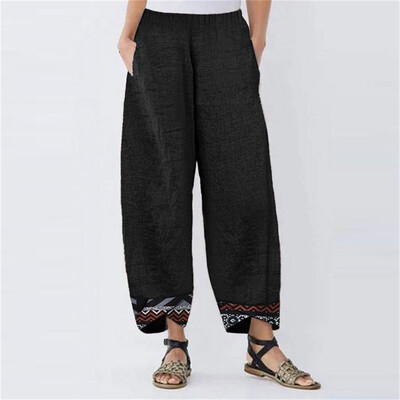 Gobestart Fashion Womens Plus Size Pocket Lrregular Print Splice Loose Cotton Linen Pants
Gobestart Fashion Womens Plus Size Pocket Lrregular Print Splice Loose Cotton Linen Pants