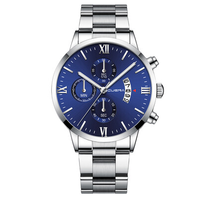 Gobestart CUENA Mens Business Steel Belt Watch Three Eyes Six-Piece Calendar Quartz Watch
Gobestart CUENA Mens Business Steel Belt Watch Three Eyes Six-Piece Calendar Quartz Watch