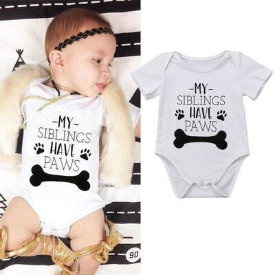 Baby Boy Girl Short Sleeve Cotton Romper Bone Letter Print One-Piece Bodysuit Snap Crotch Jumpsuit 0-3 Months
Baby Boy Girl Short Sleeve Cotton Romper Bone Letter Print One-Piece Bodysuit Snap Crotch Jumpsuit 0-3 Months