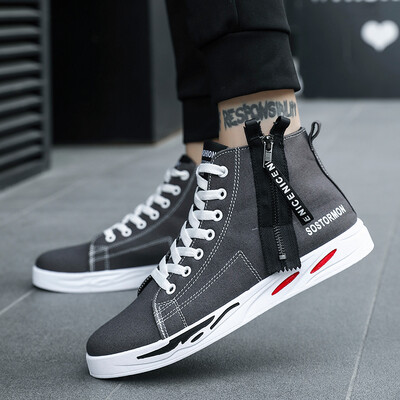 Summer canvas tide shoes high board shoes Korean version of Joker casual social red mens shoes fall
Summer canvas tide shoes high board shoes Korean version of Joker casual social red mens shoes fall