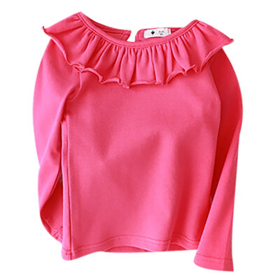 Autumn Baby Girl Long Sleeve Ruffle Design T-Shirts Kids Solid Color Soft Comfy Tops Tees Children Casual Blouse
Autumn Baby Girl Long Sleeve Ruffle Design T-Shirts Kids Solid Color Soft Comfy Tops Tees Children Casual Blouse