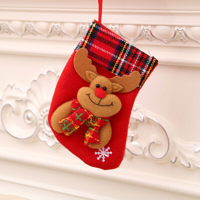 Medium Christmas Gifts Socks Santa Claus sock Tree Snowflakes Decoration Jewelry Christmas Gift