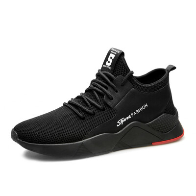 Yi Chi EGCHI Sports Casual Mens Mesh Slow Running Outdoor Mens Shoes 78123 Black 38
