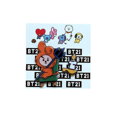 dongguanjingxi 2 Pack Kpop BTS Brooch Pin Bangtan Boys Halloween Acrylic Badge