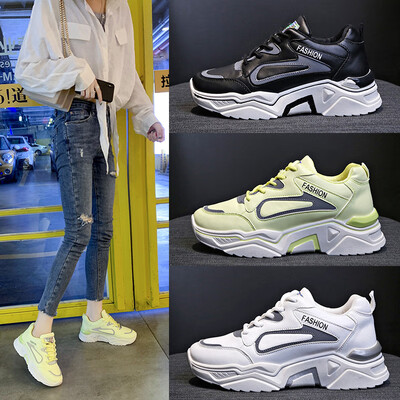 Womens shoes in the season new contrast color leather sports shoes fashion increase old shoes F6
Womens shoes in the season new contrast color leather sports shoes fashion increase old shoes F6