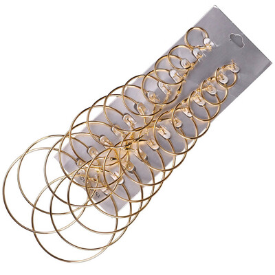 12Pairs\Set Punk Style Gold\Silver Plated Alloy Hoop Earring Set Trendy Simple Elegant Unique Earrings Women Jewelry Accessories
12Pairs\Set Punk Style Gold\Silver Plated Alloy Hoop Earring Set Trendy Simple Elegant Unique Earrings Women Jewelry Accessories