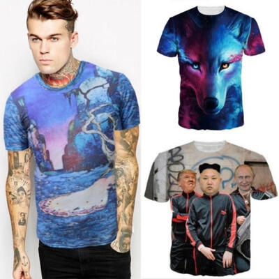 2018 Hot Funny Wolf Men 3D Print Graphic Short Sleeve Casual T-Shirts Top Tee Shirt
2018 Hot Funny Wolf Men 3D Print Graphic Short Sleeve Casual T-Shirts Top Tee Shirt