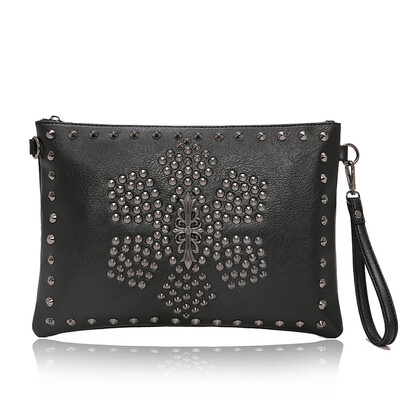Personality rivet hand grab bag Korean version fashion handbag night shop riveting hand bag envelope bag oblique satchel bag
Personality rivet hand grab bag Korean version fashion handbag night shop riveting hand bag envelope bag oblique satchel bag