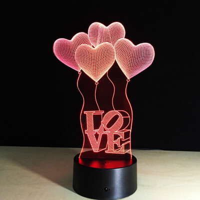 7 Color Heart-LOVE 3D Table Lamp Led Night Light Decorative lighting Lamp Valentine\s Day gifts
7 Color Heart-LOVE 3D Table Lamp Led Night Light Decorative lighting Lamp Valentine\s Day gifts