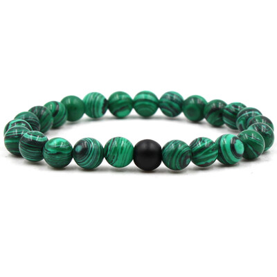8 mm Matte Black Matt Stone Malachite Pair Bracelet Hand Cord Unisex Bracelet Jewellery Hot Gift
8 mm Matte Black Matt Stone Malachite Pair Bracelet Hand Cord Unisex Bracelet Jewellery Hot Gift