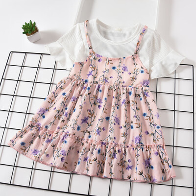 Summer Baby Girl Princess Dress Fake 2 Piece Toddler Floral Pattern Short Sleeve Cotton Dresses
Summer Baby Girl Princess Dress Fake 2 Piece Toddler Floral Pattern Short Sleeve Cotton Dresses