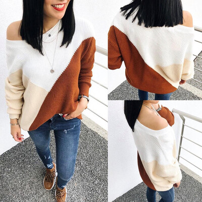 〖Follure〗Women Colorblock Strapless Long Sleeve Knitted Sweater Jumper Pullover Blouse
〖Follure〗Women Colorblock Strapless Long Sleeve Knitted Sweater Jumper Pullover Blouse