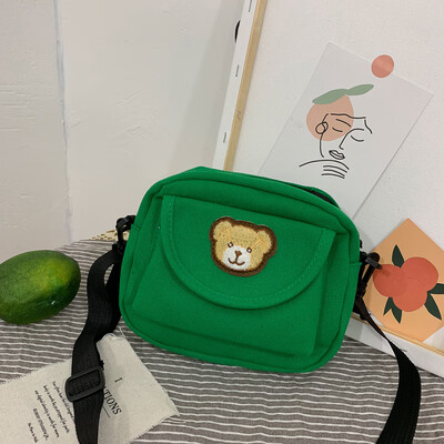 Fashion simple wild Messenger bag 2019 new cute bear canvas bag casual cartoon girl shoulder bag
Fashion simple wild Messenger bag 2019 new cute bear canvas bag casual cartoon girl shoulder bag