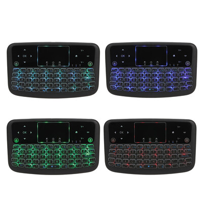 A36 Mini Wireless Keyboard 24GHz 4 Color Backlit Air Mouse Touchpad Keyboard For Android TV Box Smart TV PC Rechargeable
A36 Mini Wireless Keyboard 24GHz 4 Color Backlit Air Mouse Touchpad Keyboard For Android TV Box Smart TV PC Rechargeable