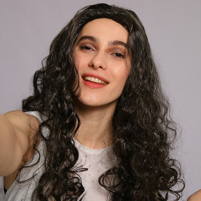〖Follure〗Sexy Women Girl Long Gradient Wig Wavy Curly Synthetic Fashion Wig Hot