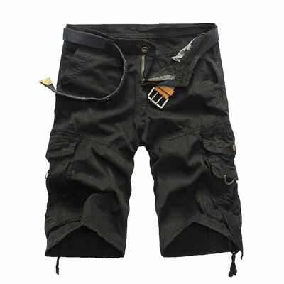 Men Sport Plain Cargo Shorts Military Combat Pants Multi-Pocket Waist Size 29-36
Men Sport Plain Cargo Shorts Military Combat Pants Multi-Pocket Waist Size 29-36