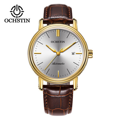 Augustus OCHSTIN leather waterproof calendar mens automatic mechanical watch mens watch