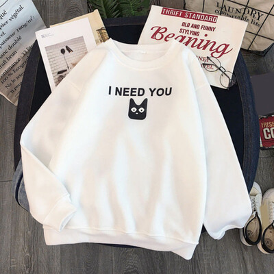 Autumn Winter New Round Neck Thick Sweatshirts Long-sleeved Cat Eye Letter Pattern Cothes WomenCouples
Autumn Winter New Round Neck Thick Sweatshirts Long-sleeved Cat Eye Letter Pattern Cothes WomenCouples