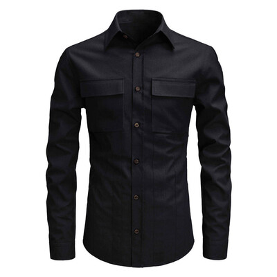 Toponeto Men Striped Splicing Pocket Long Sleeve Shirt Fashion Long Sleeve Blouse Top
Toponeto Men Striped Splicing Pocket Long Sleeve Shirt Fashion Long Sleeve Blouse Top