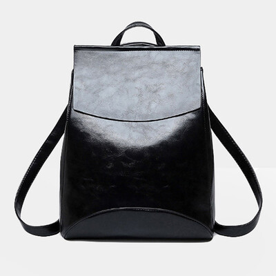 Tailored Fashion Women Simple Leather Backpacks Large Capacity Bags Package Shoulder Bags