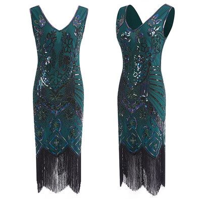 〖Follure〗Womens 1920s Flapper Dress Crystal Sequin Embellished Fringed Gatsby Dress
〖Follure〗Womens 1920s Flapper Dress Crystal Sequin Embellished Fringed Gatsby Dress