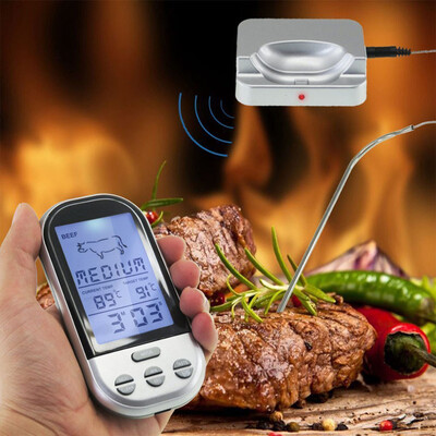 〖Follure〗Wireless LCD Remote Thermometer For BBQ Grill Meat Kitchen Oven Food Cooking
〖Follure〗Wireless LCD Remote Thermometer For BBQ Grill Meat Kitchen Oven Food Cooking