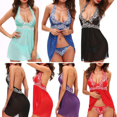 New Lingerie Lace Dress Babydoll Women&39s Underwear Nightwear Sleepwear G-string
New Lingerie Lace Dress Babydoll Women&39s Underwear Nightwear Sleepwear G-string