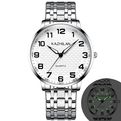 The old watch men&women lovers large digital dial waterproof luminous middle-aged&old parents elastic steel band Shi Ying
The old watch men&women lovers large digital dial waterproof luminous middle-aged&old parents elastic steel band Shi Ying