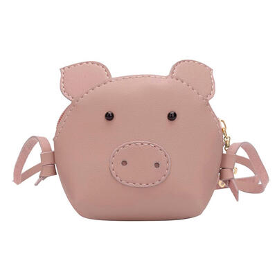 Cute Pig Cartoon Messenger Handbags Children Girls Shoulder Crossbody Bags