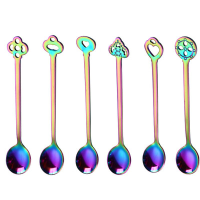 Toponeto 6PCS Colorful Spoon Handle Spoons Flatware Ice Cream Drinking Tools Kitchen BK
Toponeto 6PCS Colorful Spoon Handle Spoons Flatware Ice Cream Drinking Tools Kitchen BK