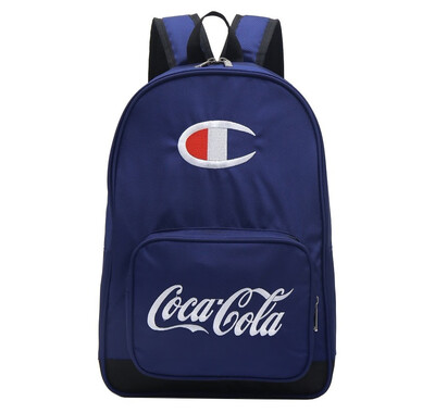 Champion x Cocacola original outdoor student schoolbag book bag sport travel training casual canvas lightweight backpack teenager