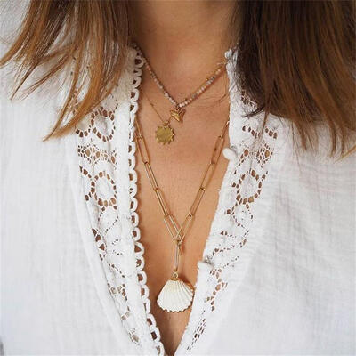 Sweet Beauty Necklace Scallop Pendant Gold Necklace Romantic Women Wedding Party Jewelry Accessories
Sweet Beauty Necklace Scallop Pendant Gold Necklace Romantic Women Wedding Party Jewelry Accessories