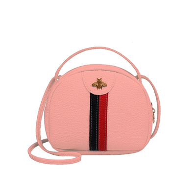 Trend Lady Bee Metal Messenger Bag Color Striped Stitching Bag Portable Coin Purse New Product Shoulder Crossbody Bags
Trend Lady Bee Metal Messenger Bag Color Striped Stitching Bag Portable Coin Purse New Product Shoulder Crossbody Bags