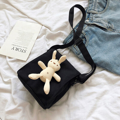 2019 Sweet Girls Shoulder Bags Rabbit Pendant Flap Handbags Fashion Female Canvas Crossbody Bags
2019 Sweet Girls Shoulder Bags Rabbit Pendant Flap Handbags Fashion Female Canvas Crossbody Bags