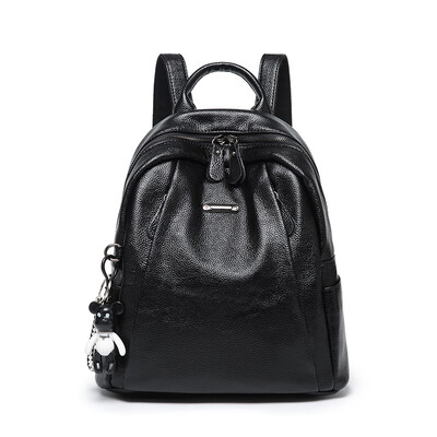 Fashion womens backpack small casual lychee shoulder bag